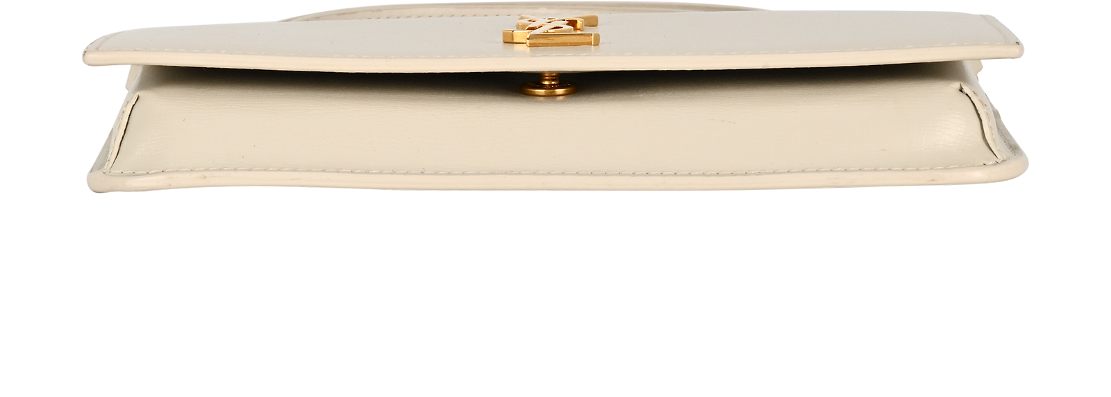 Saint Laurent Cassandre Phone Holder, &pound;420, Accessories, White, Leather, Top view
